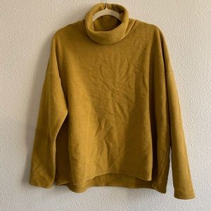 Aerie Mustard Turtleneck Sweater